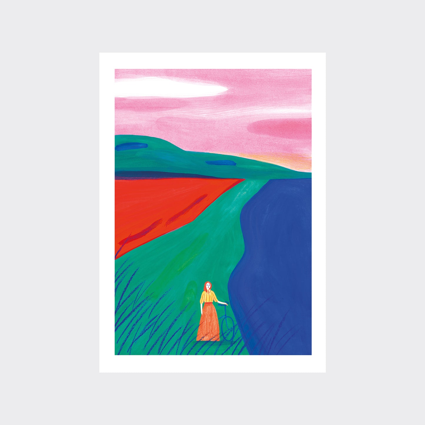 Anne Laval “Femme au vélo”